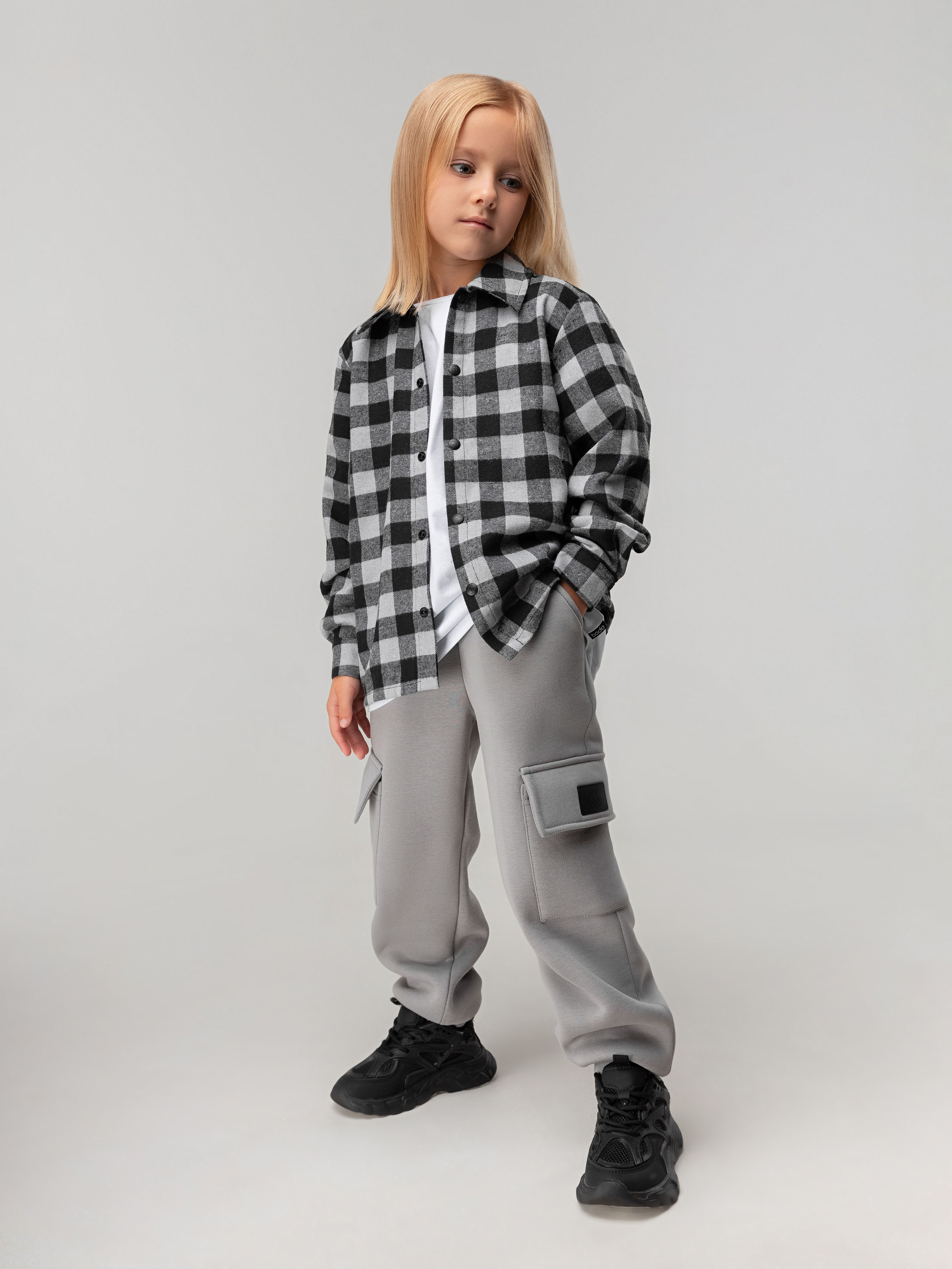 Брюки спортивные Bodo 6-471МU_светло-серый - фото 4