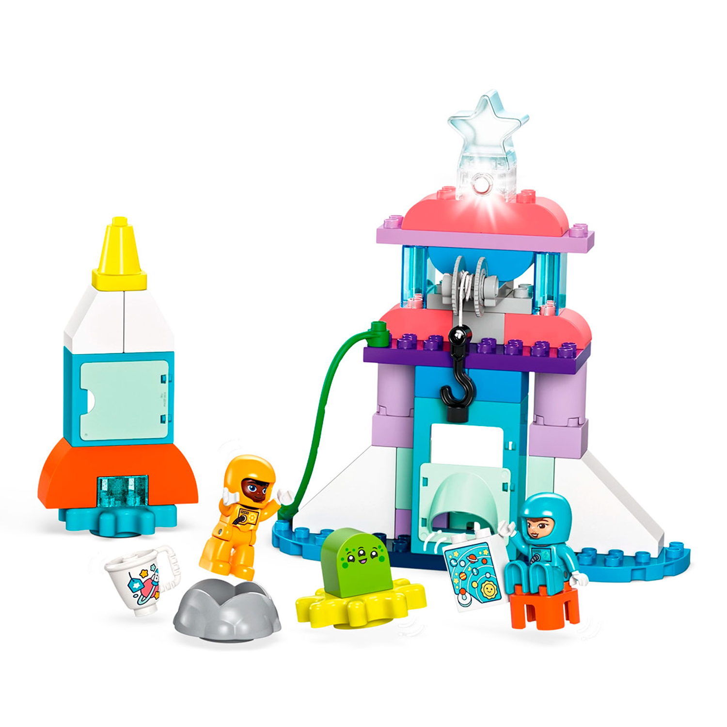 Конструктор LEGO DUPLO Приключение на космо шаттле блочный - фото 8