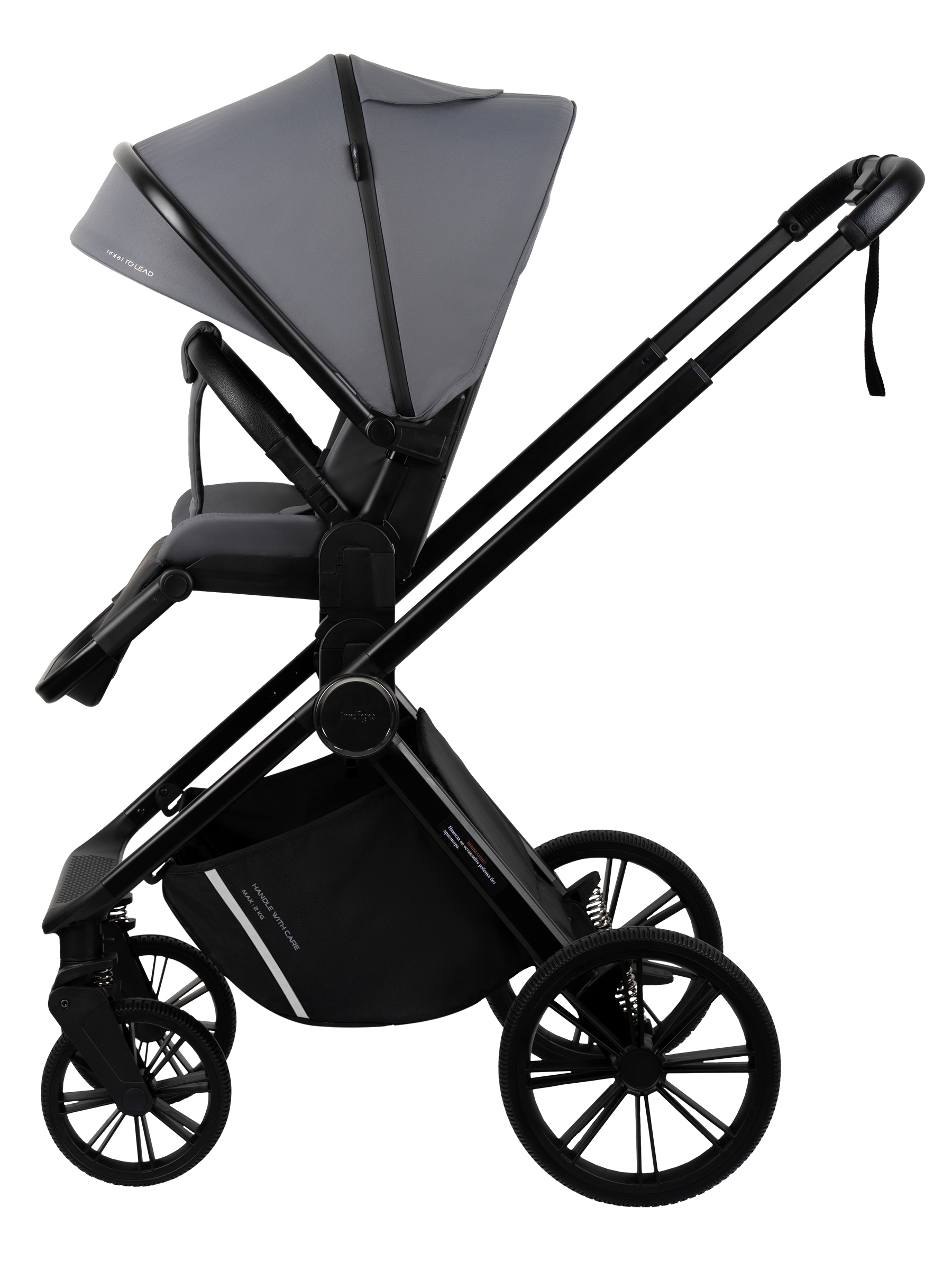 Коляска 2в1 Indigo Sting темно-серый - фото 12