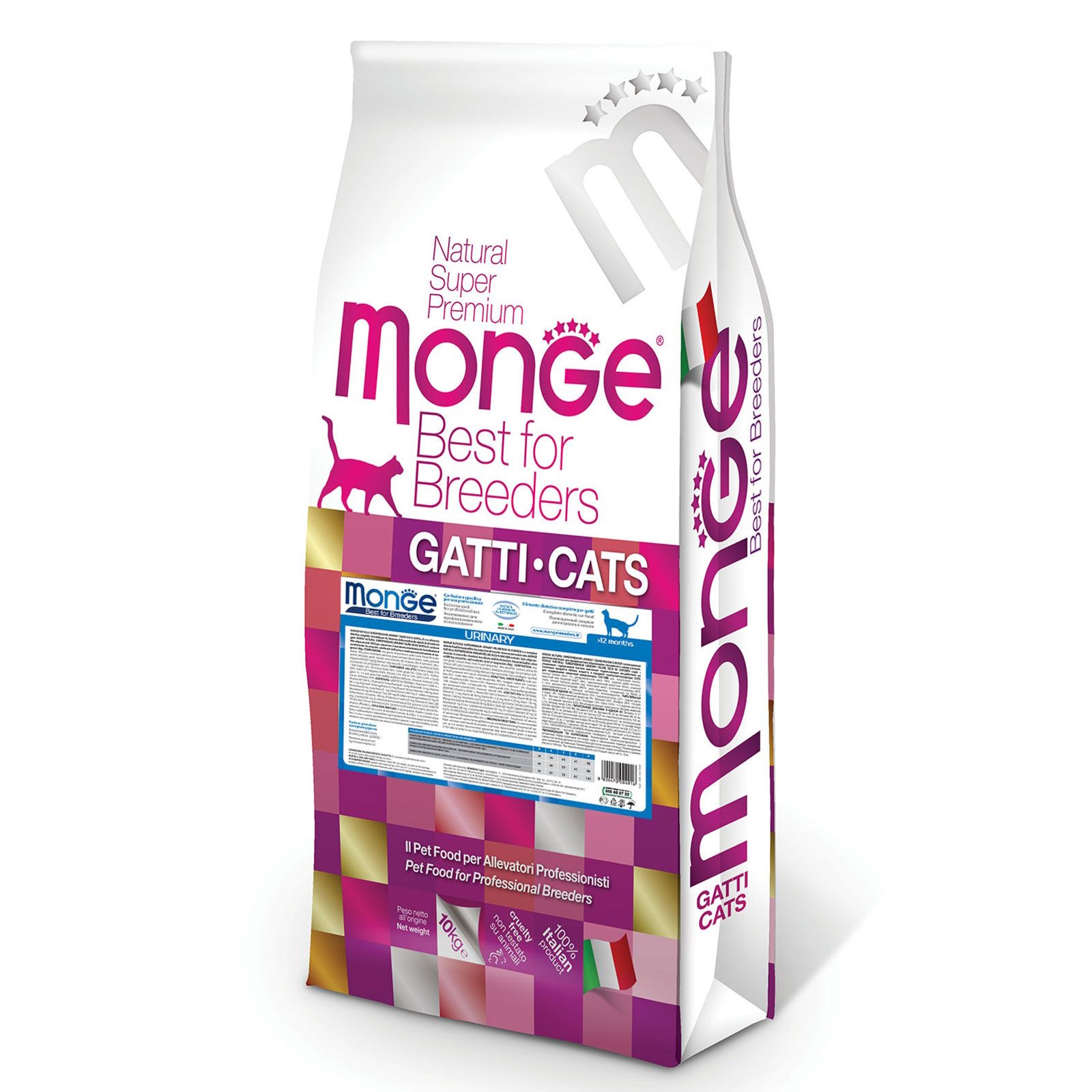 Корм для кошек Monge 10кг Cat PFB Daily Line Urinary для профилактики МКБ - фото 1