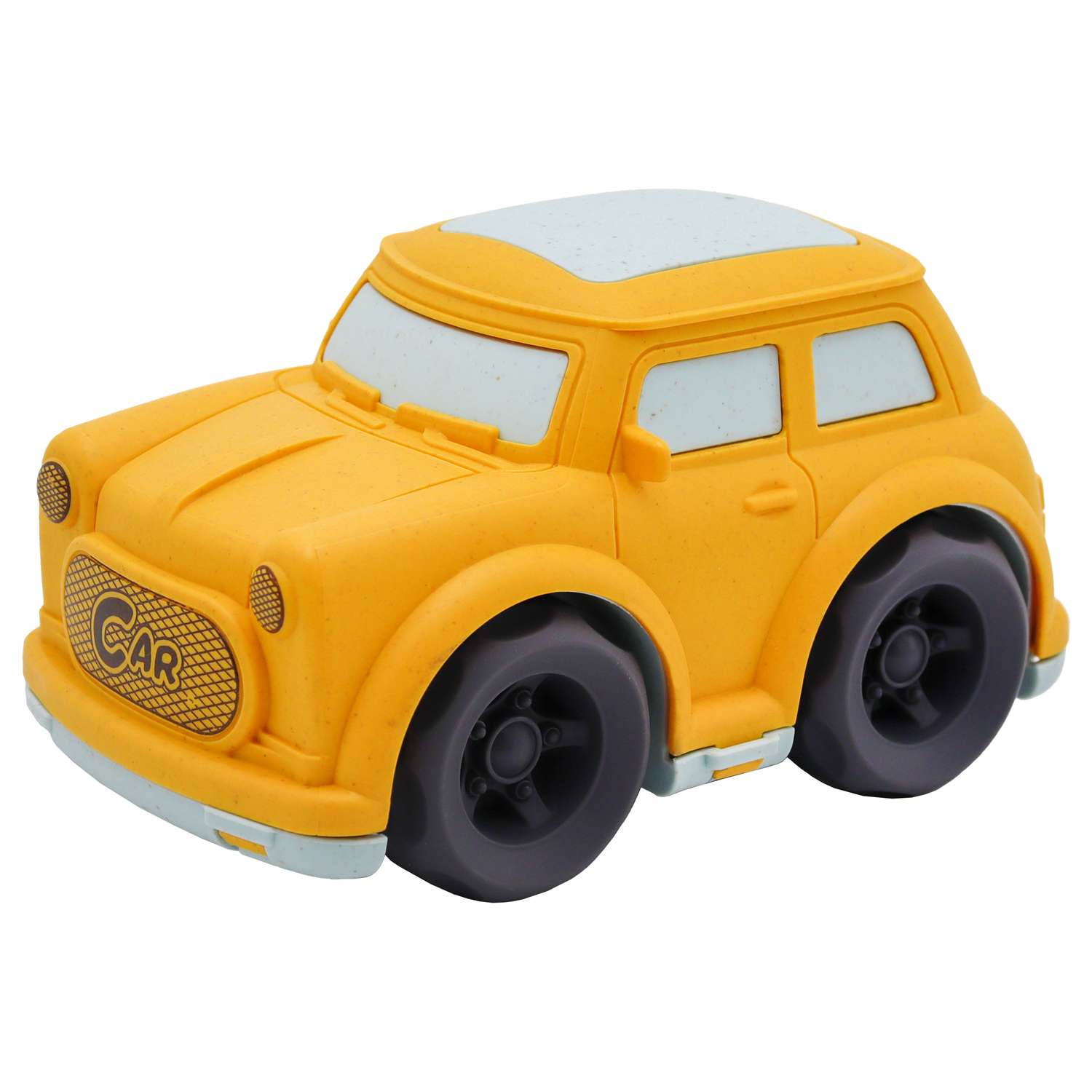 Игрушка Funky Toys Эко-машинка Желтая 15 см FT0304318-2 - фото 1