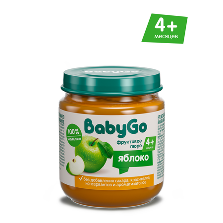 Пюре BabyGo Яблоко с 4 мес 100 г