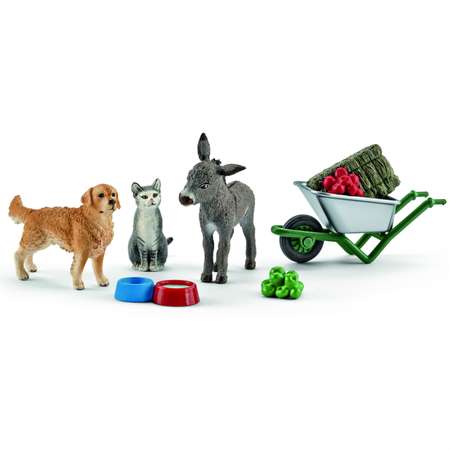 Игровой набор SCHLEICH кормление на ферме