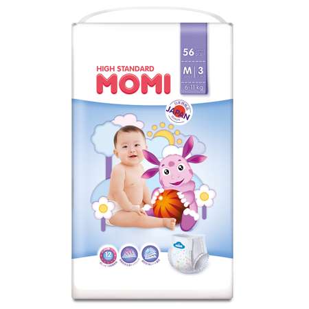 Трусики Momi M (6-11 кг) 56 шт.