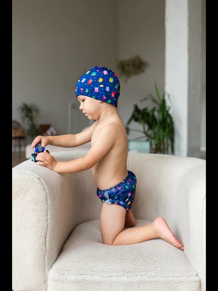 Шапочка для плавания Мамин Я Монстрики размер 0-3 года - фото 12