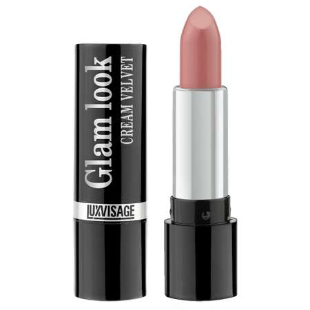 Помада для губ сатиновая Luxvisage GLAM LOOK cream velvet тон 330 Сливочное пралине