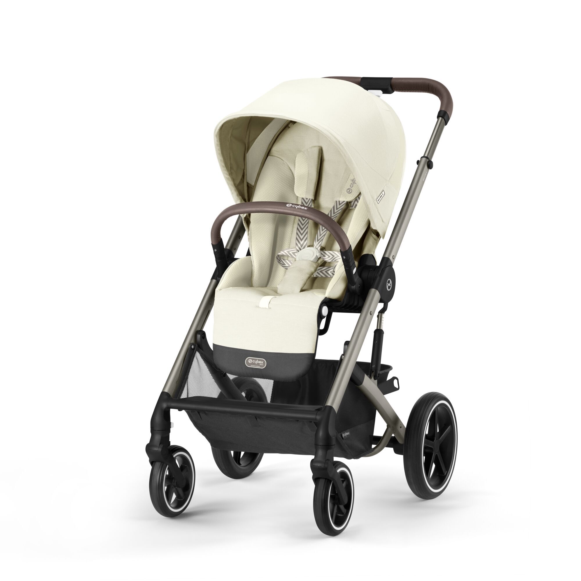 Коляска прогулочная Cybex Balios S Lux 2025 бежевый - фото 4