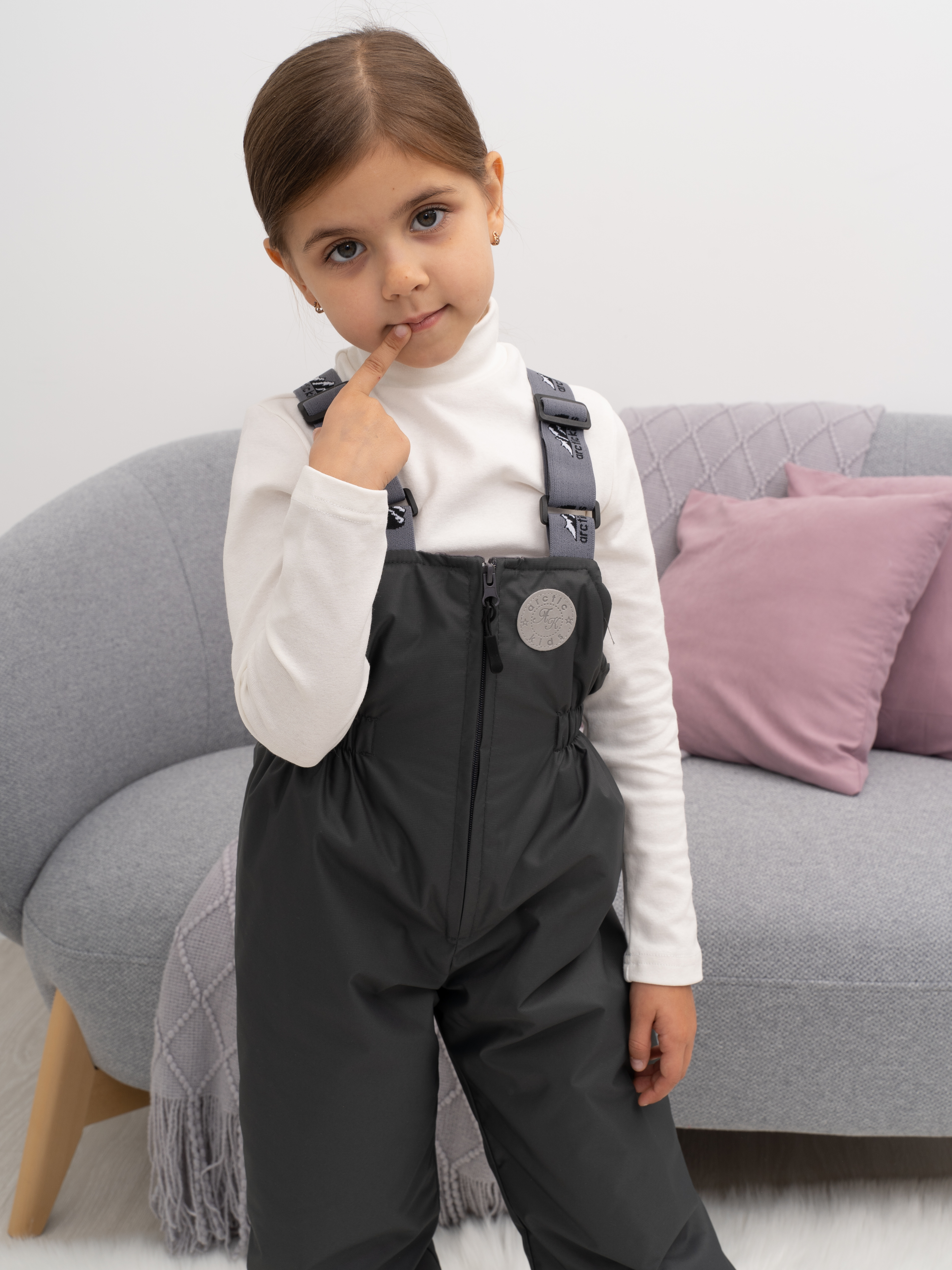 Полукомбинезон Arctic kids 60-013 серый - фото 15