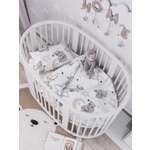Комплект постельного белья Lemony kids в овальную кроватку Teddy bear Белый 3 предмета
