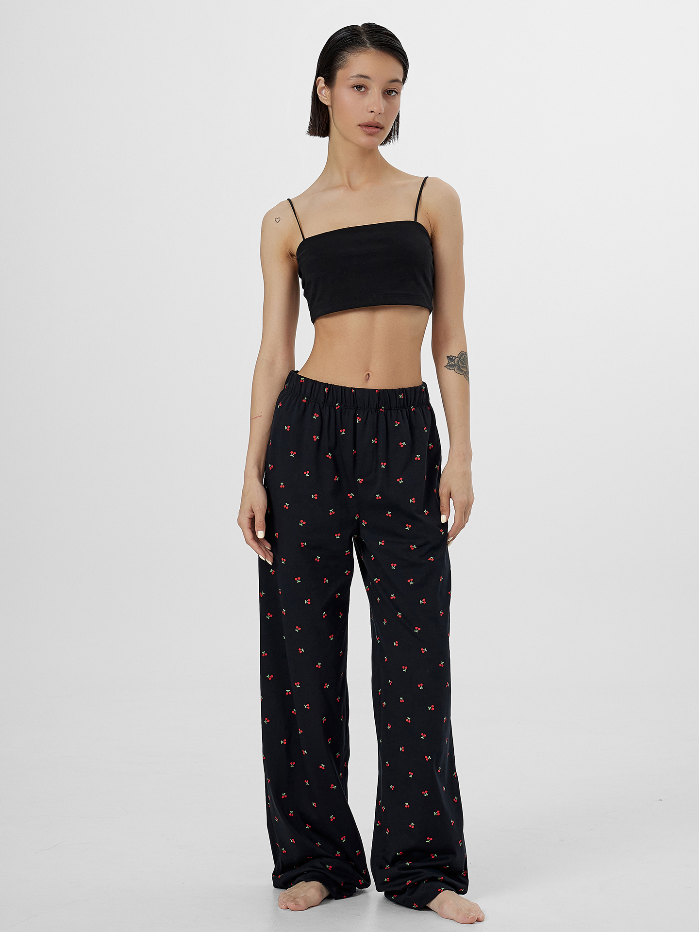 Брюки Mark Formelle (Марк Формэль) 532524-1/вишенки на черном - фото 3