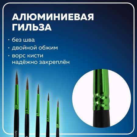 Кисть Brauberg 5 шт. (пони)