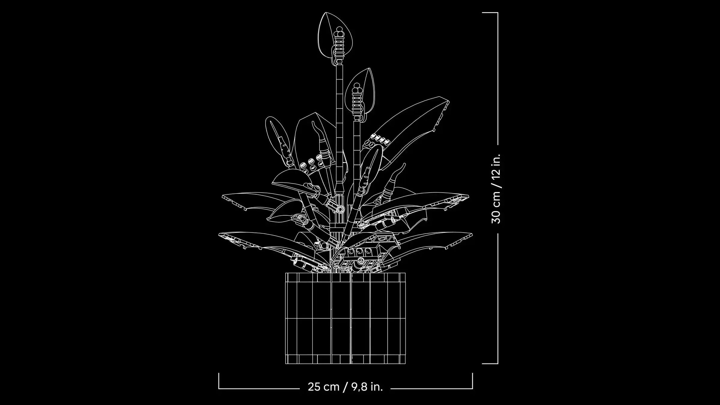 Конструктор LEGO Botanicals Спатифиллум 474 дет. - фото 7