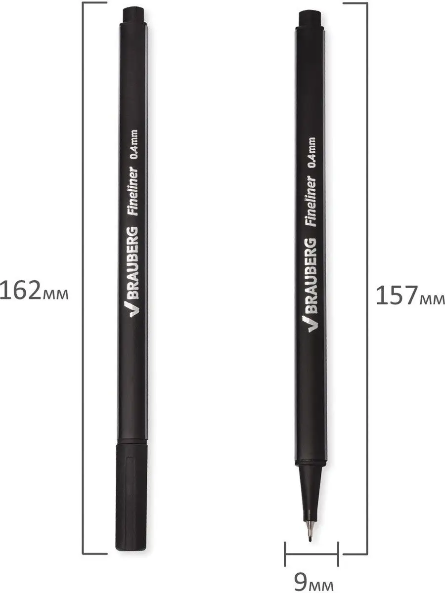 Ручка капиллярная Brauberg 12 шт. - фото 9