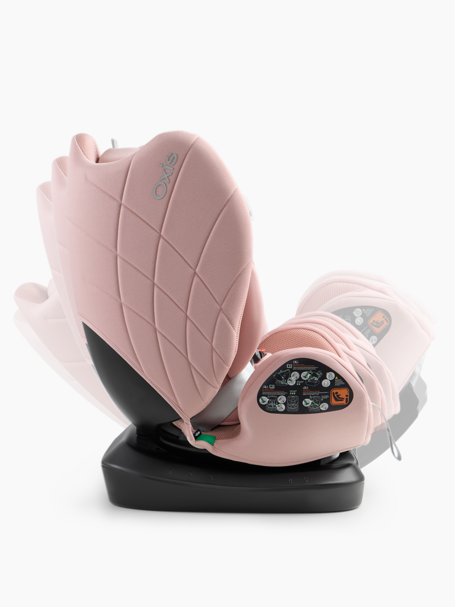 Автокресло Happy Baby Oxis 0+/1/2/3 (0-36 кг) розовый - фото 12