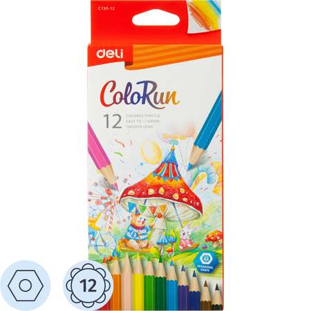 Карандаши цветные Deli 12 шт.