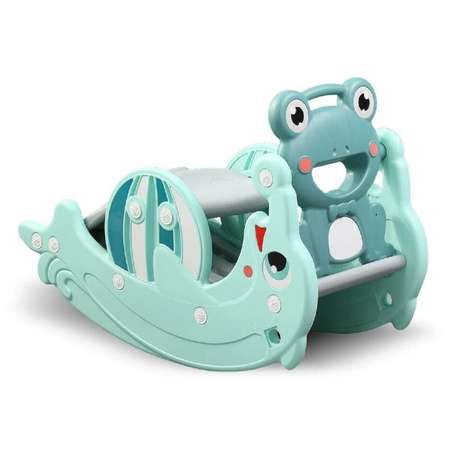 Горка Perfetto Sport качалка Дельфин PS-037-М цвет ментоловый
