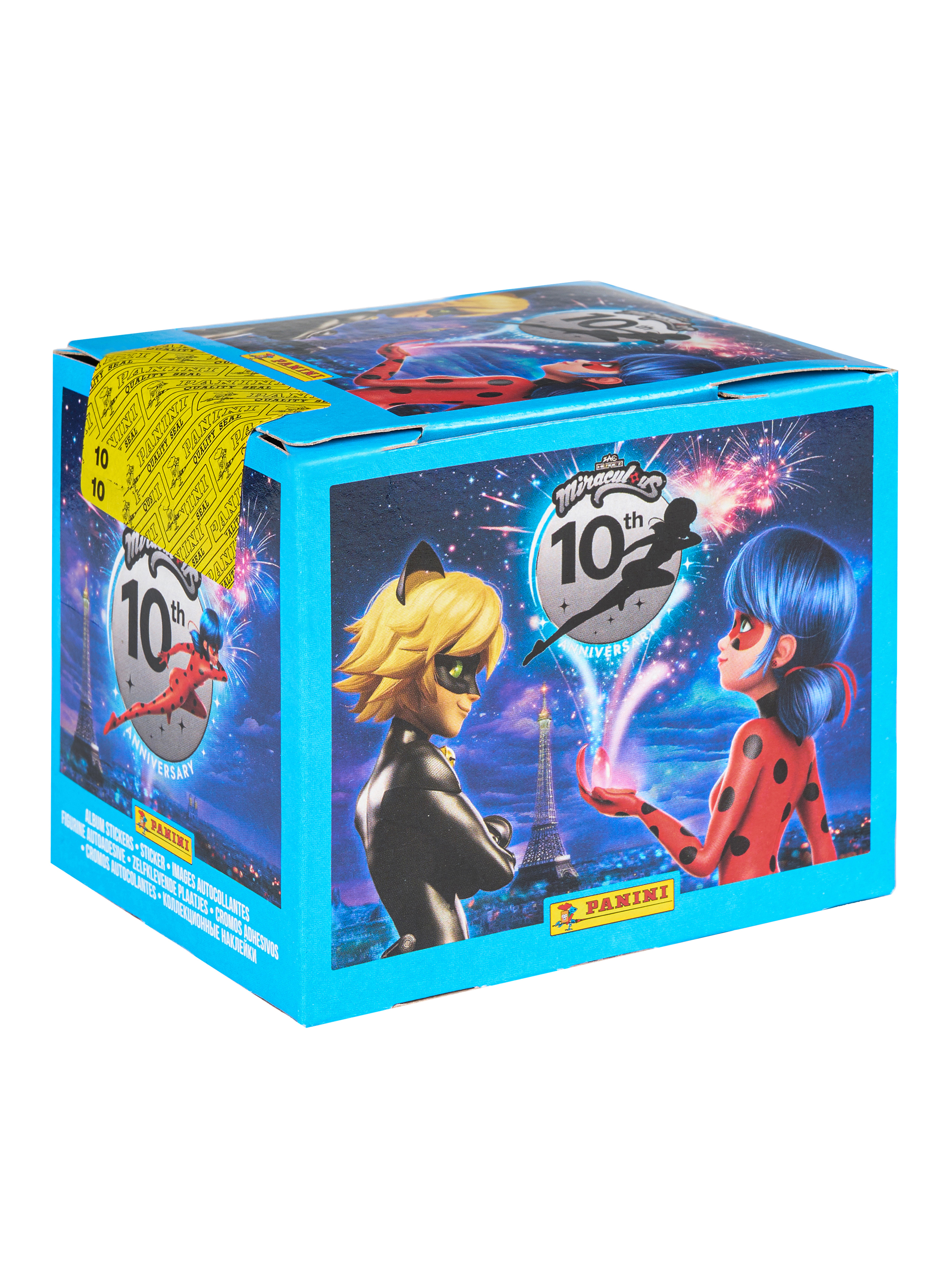 Наклейки Panini Леди Баг и Супер-Кот 10 лет 180 шт. - фото 1