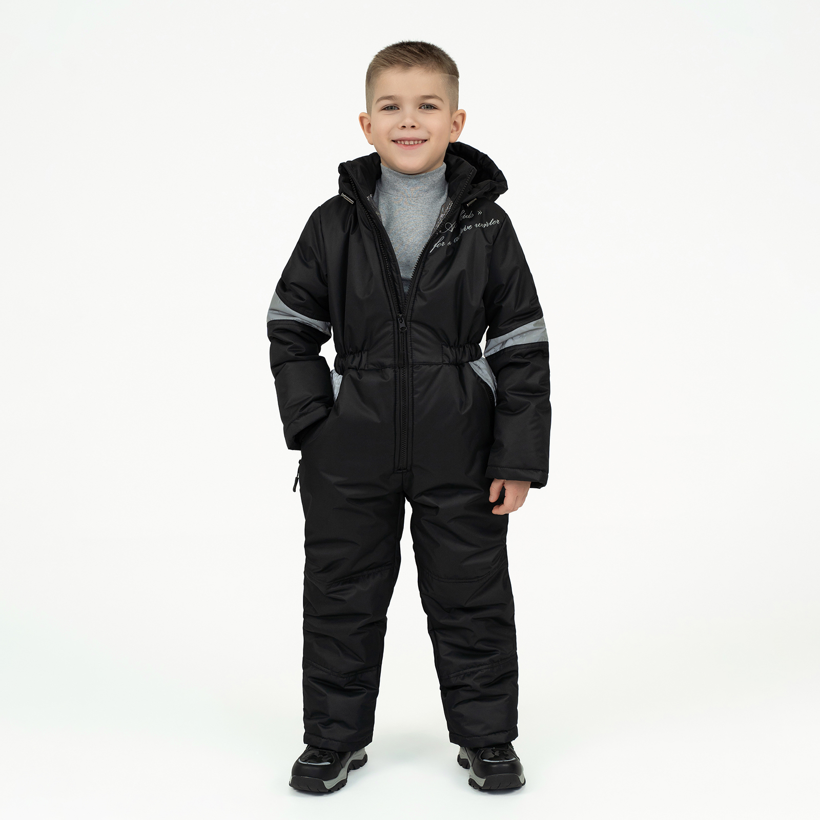 Комбинезон зимний Arctic kids 30-041 черный - фото 30