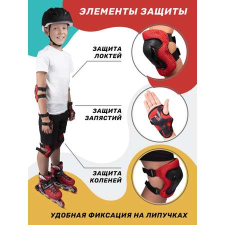 Наколенники, налокотники, шлем CITYRIDE