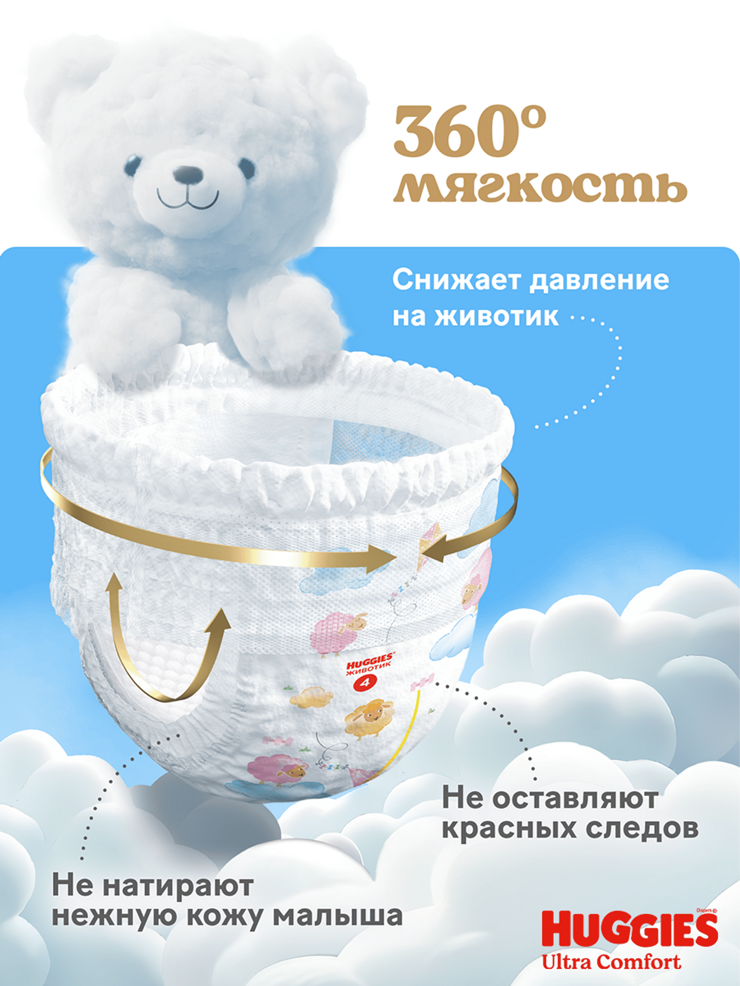 Трусики Huggies Ultra Comfort для девочек 4 (9-14кг) 3 шт. - фото 5
