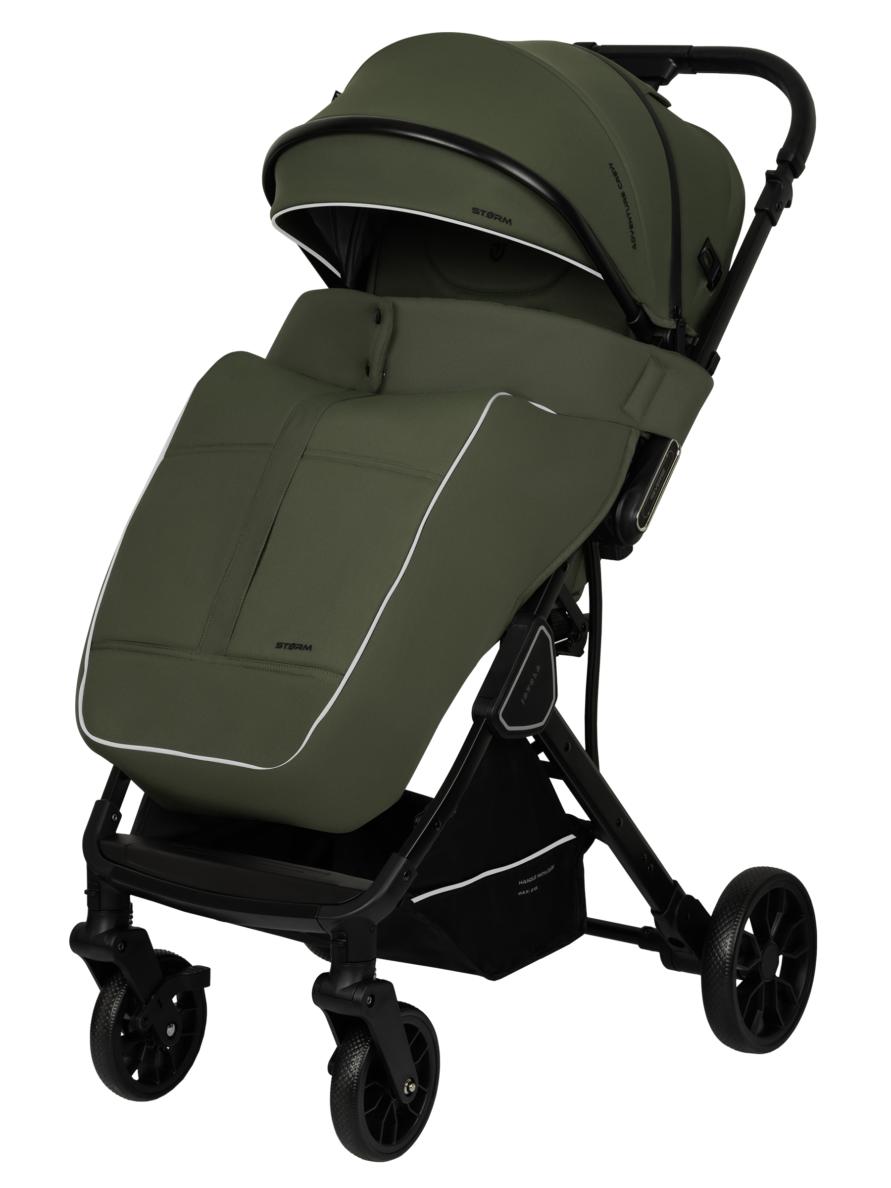 Коляска прогулочная JOVOLA Storm, зеленый - фото 14