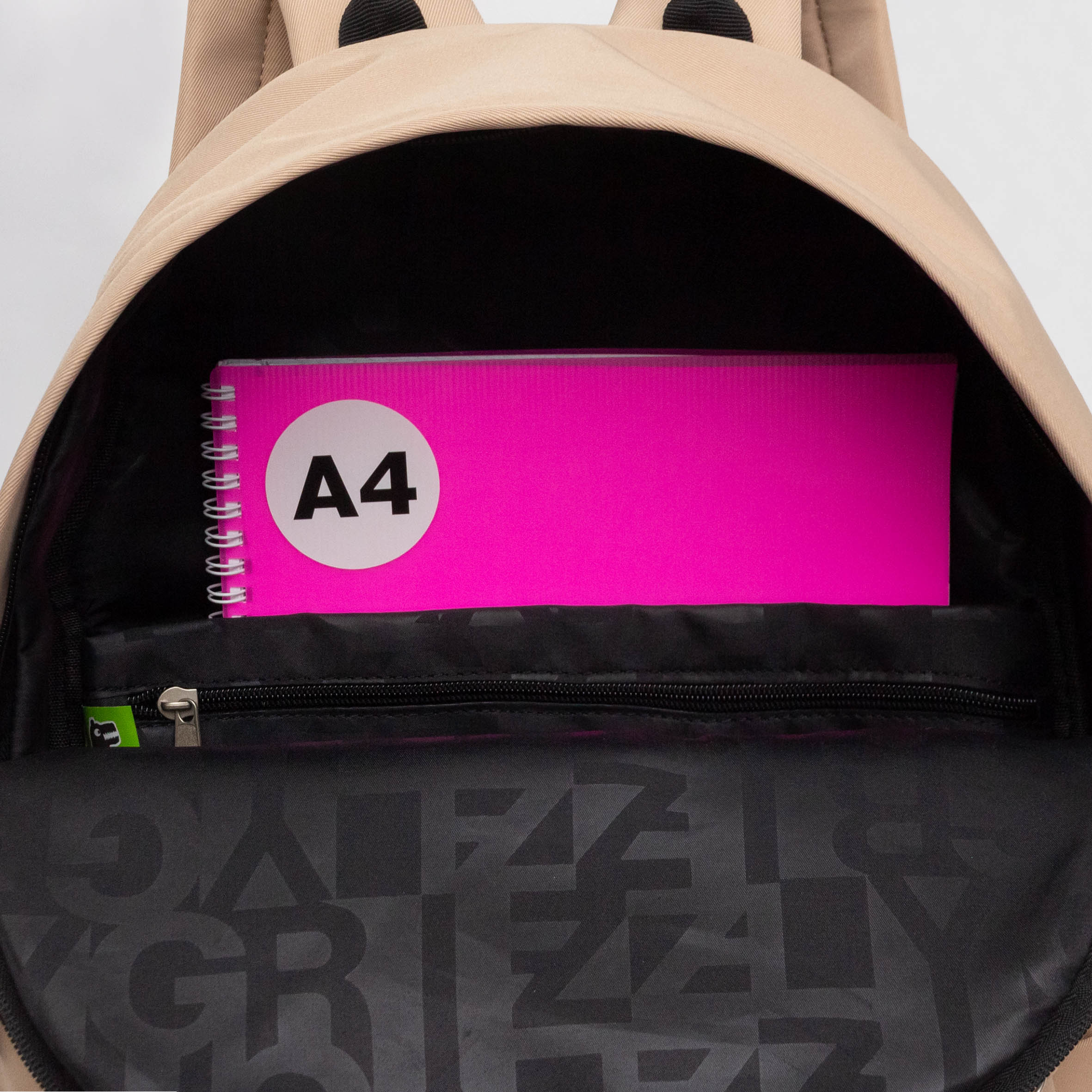 Рюкзак Grizzly бежевый - фото 6