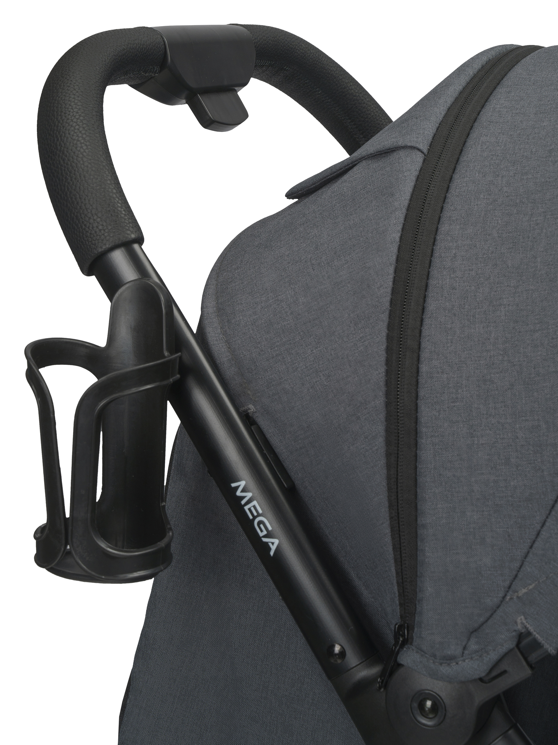 Коляска прогулочная Indigo Mega темно-серый - фото 21