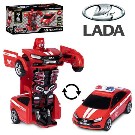 Фигурка AUTODRIVE Робот трансформер Машинка