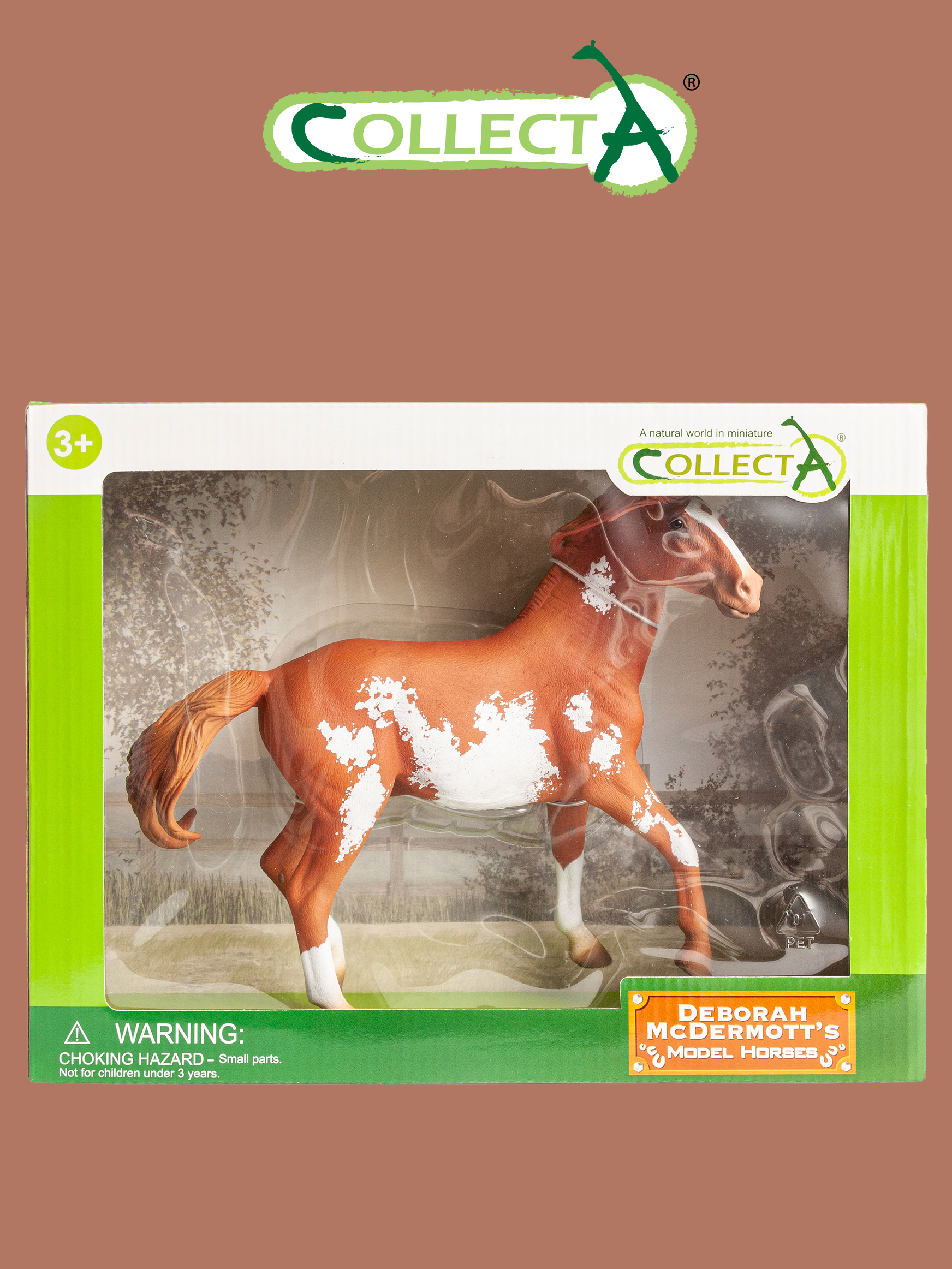 Фигурка Collecta Жеребец Мустанг каштановый - фото 2