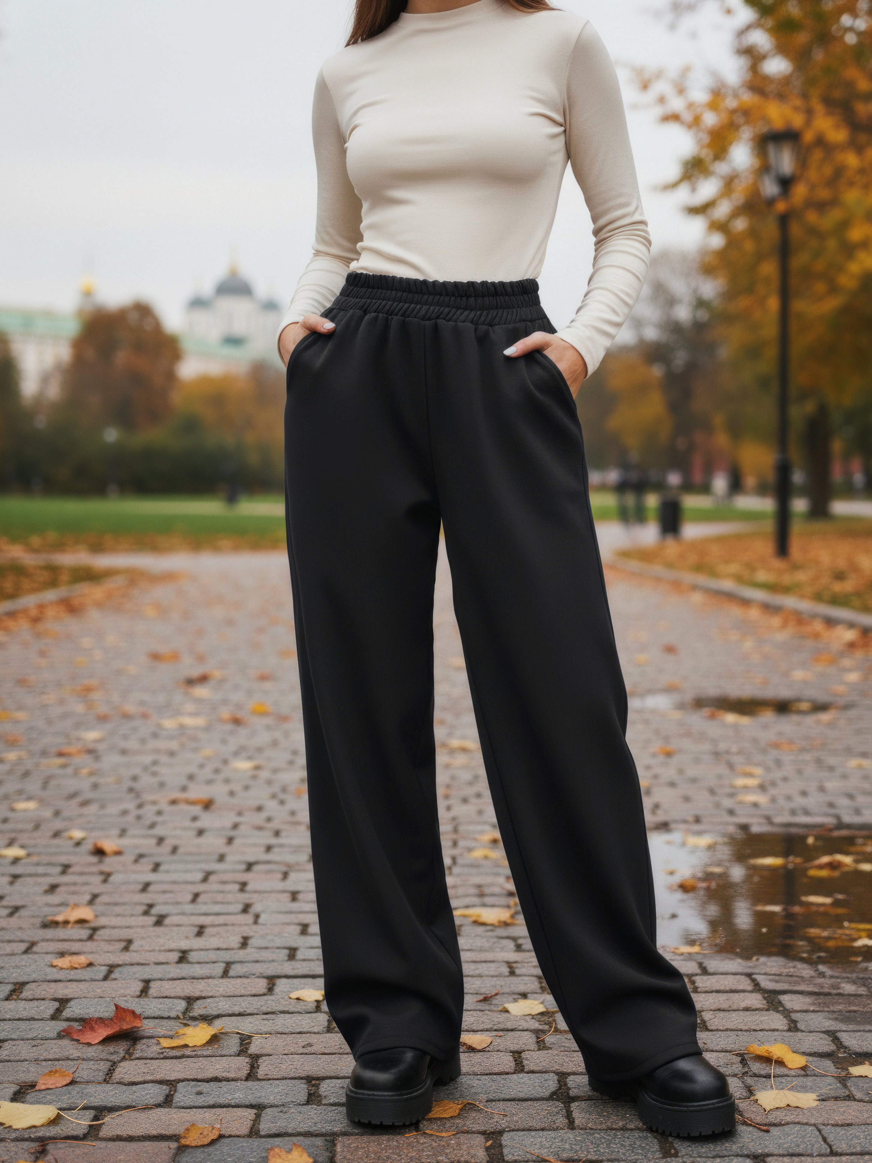 Брюки-палаццо СИНЯЯ МОДА WF502B-H39 - фото 6