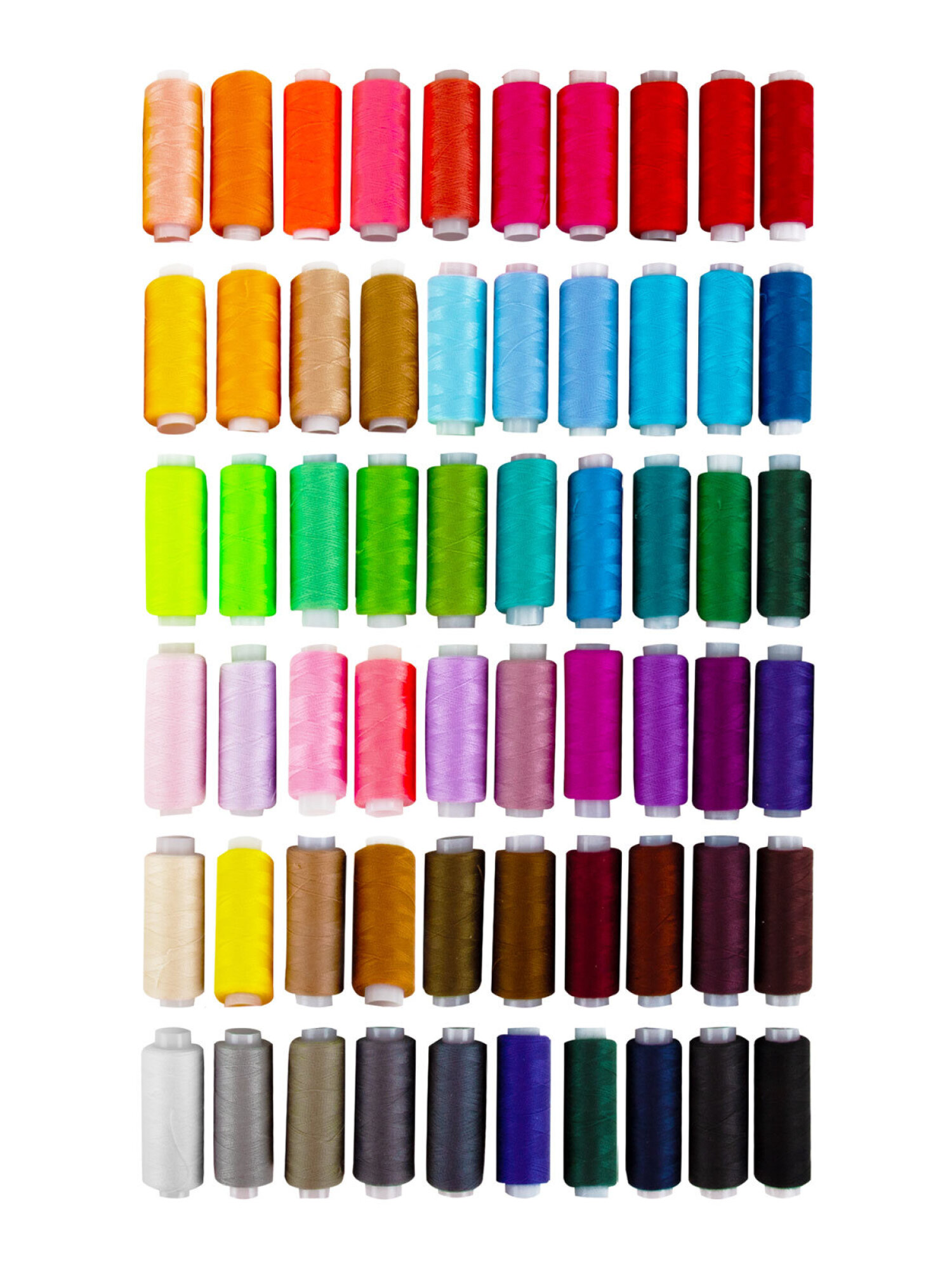 Нитки для шитья Develia армированные 40/2 200 м швейный набор 60 цветов - фото 5