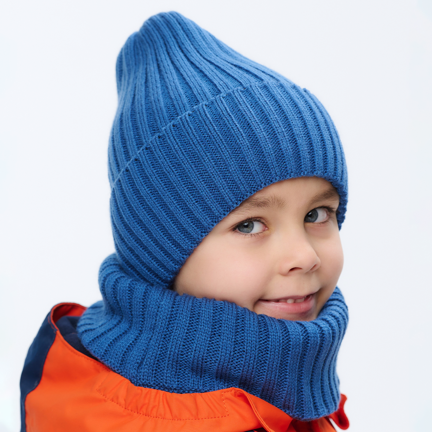 Шапка и снуд KUBRIO KU-H-45-pumpW-blue - фото 1