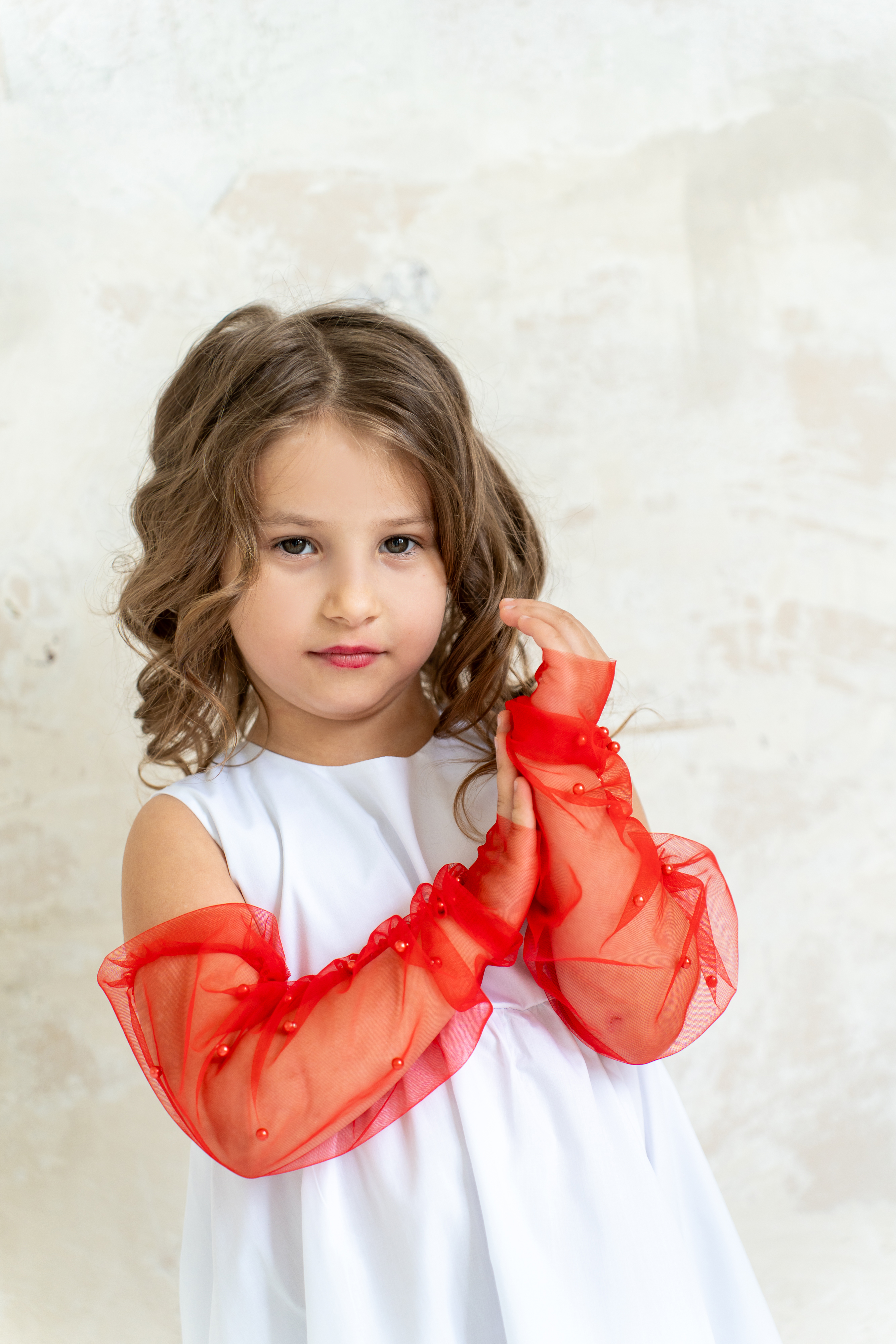 Митенки VasileKiss КрасныйДетскиеМ - фото 5