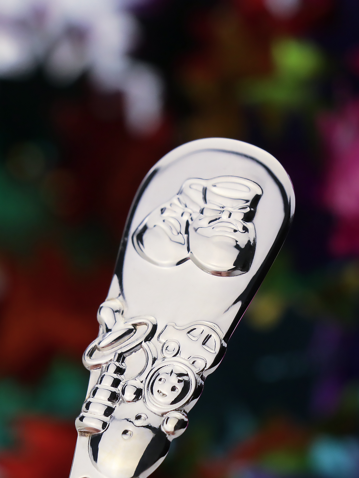 Ложка Кольчугинский мельхиор DODO Ботиночки посеребренная - фото 6