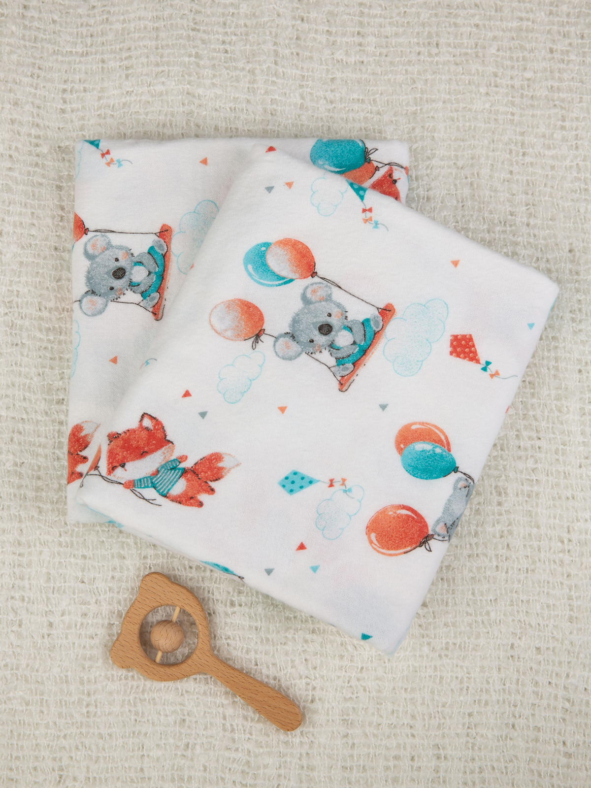 Пелёнка Чудо-Чадо фланель 90х120 см 2 шт. - фото 20