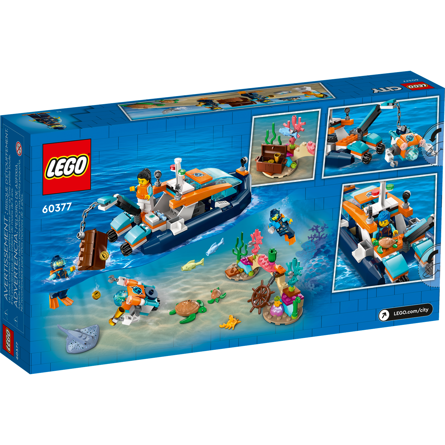 Конструктор LEGO City Explorer Diving Boat 182 дет. - фото 8