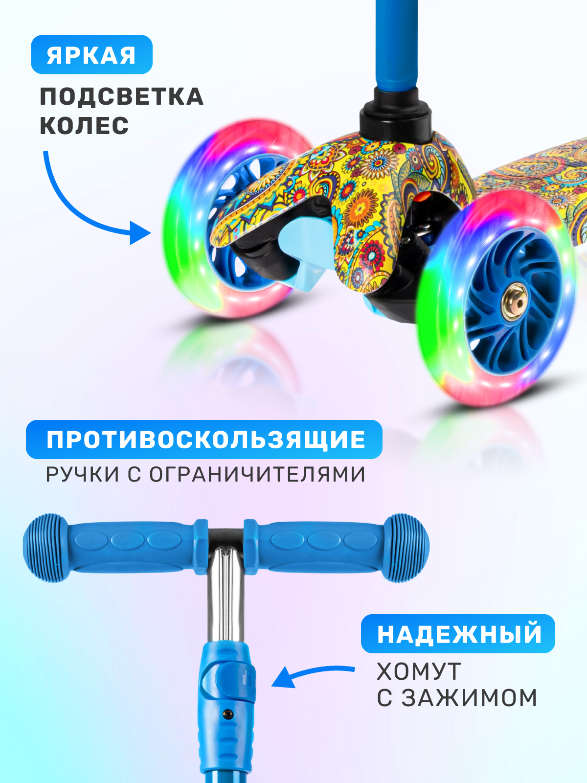 Самокат CITYRIDE трехколесный - фото 2