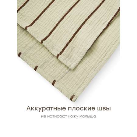 Пеленка муслиновая Happy Baby для новорожденных 120х100 см