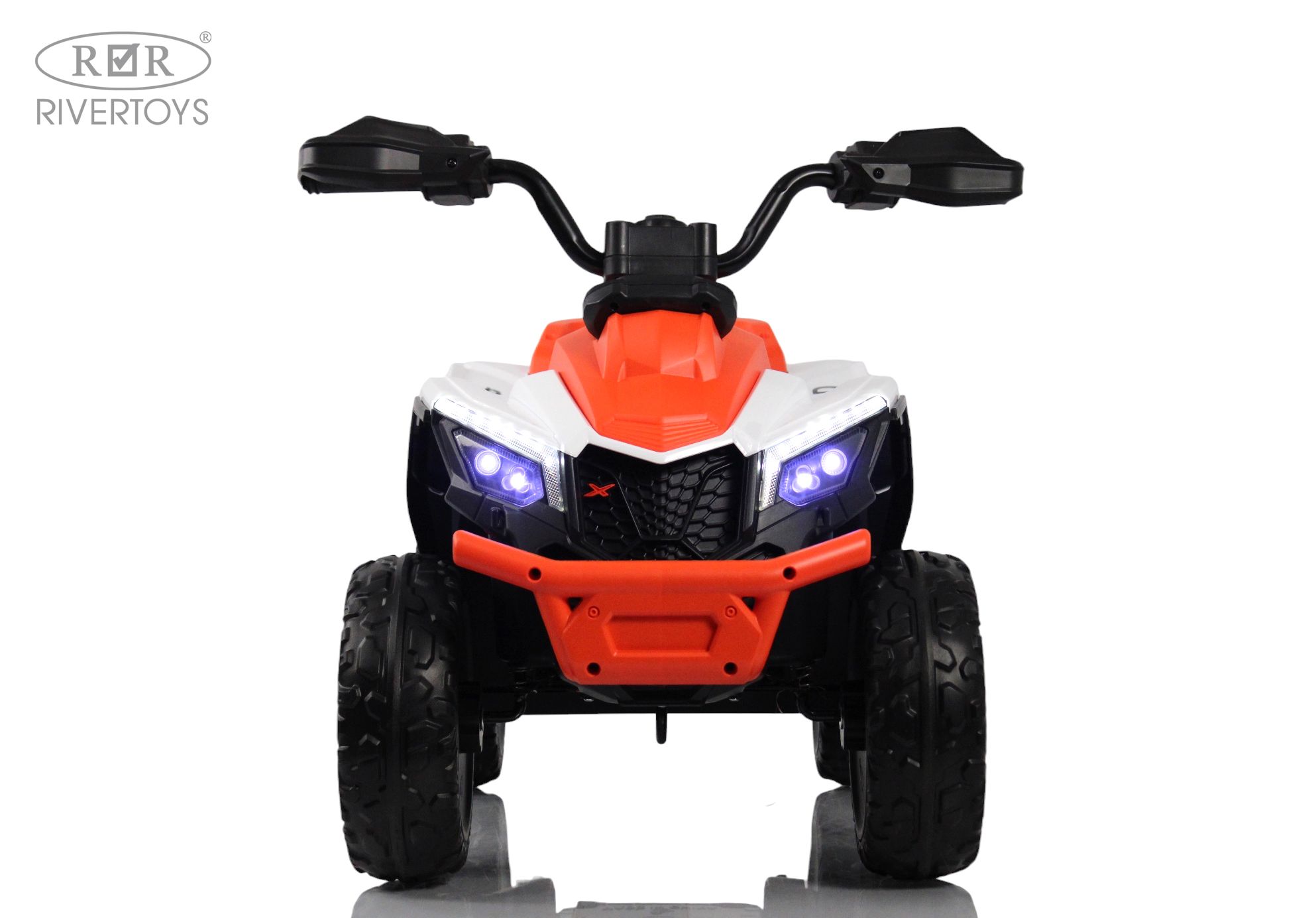 Электромобиль RIVERTOYS М202БХ-ORANGE С пультом ДУ - фото 2