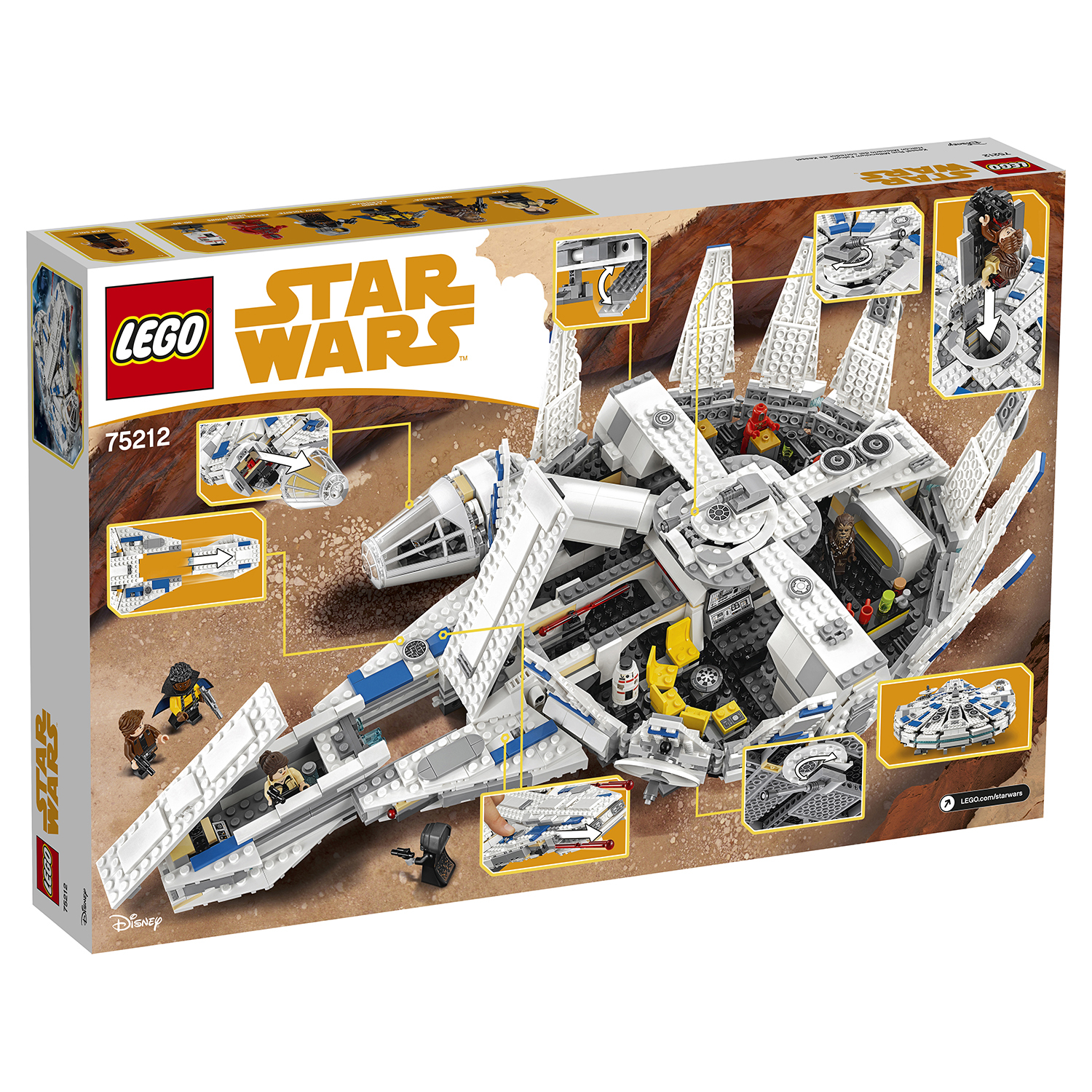 Конструктор LEGO Star Wars Сокол Тысячелетия Дуга Кесселя блочный - фото 3