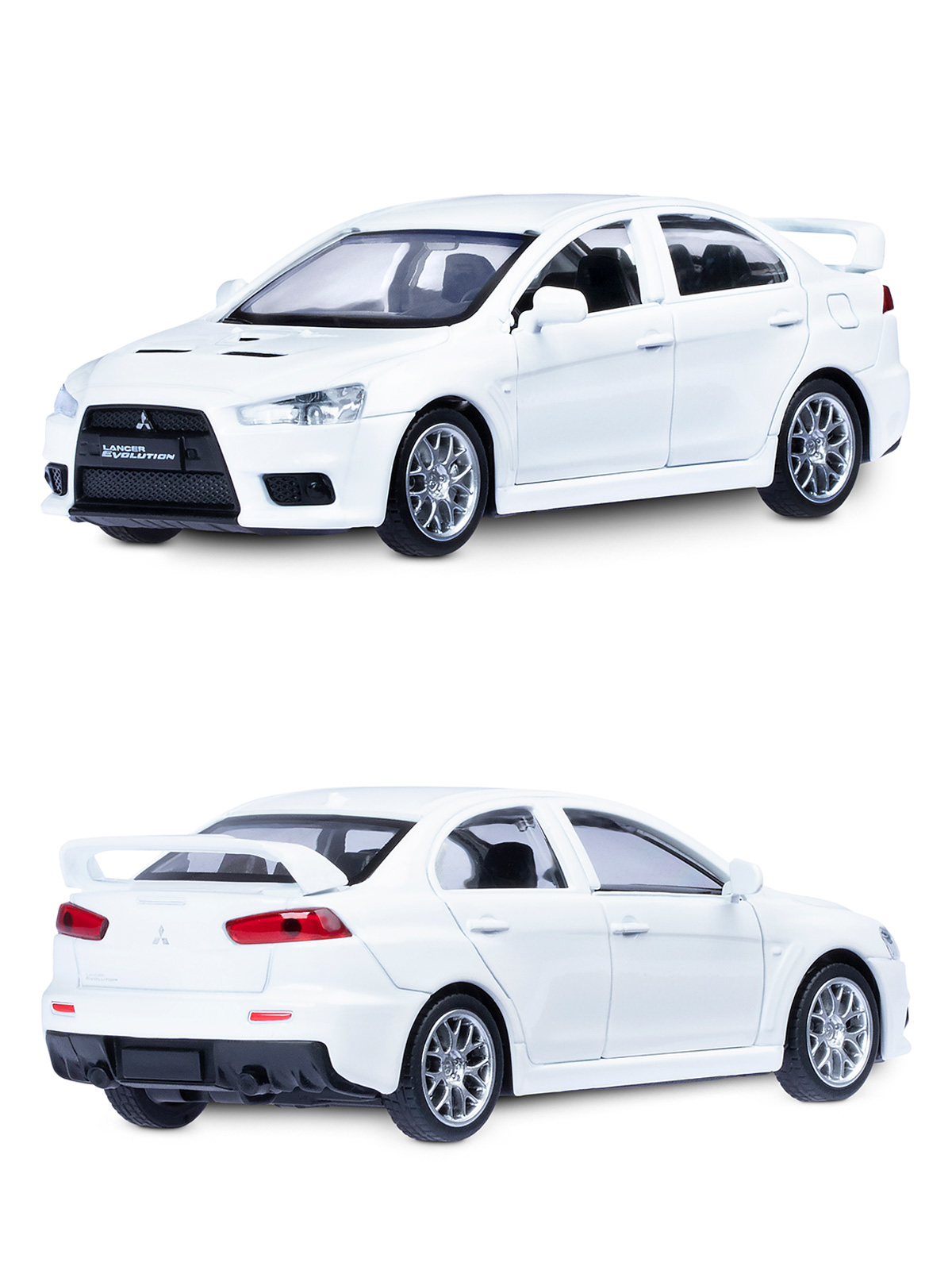 Автомобиль АВТОпанорама Mitsubishi Lancer Evolution 1:41 JB1251259 - фото 6