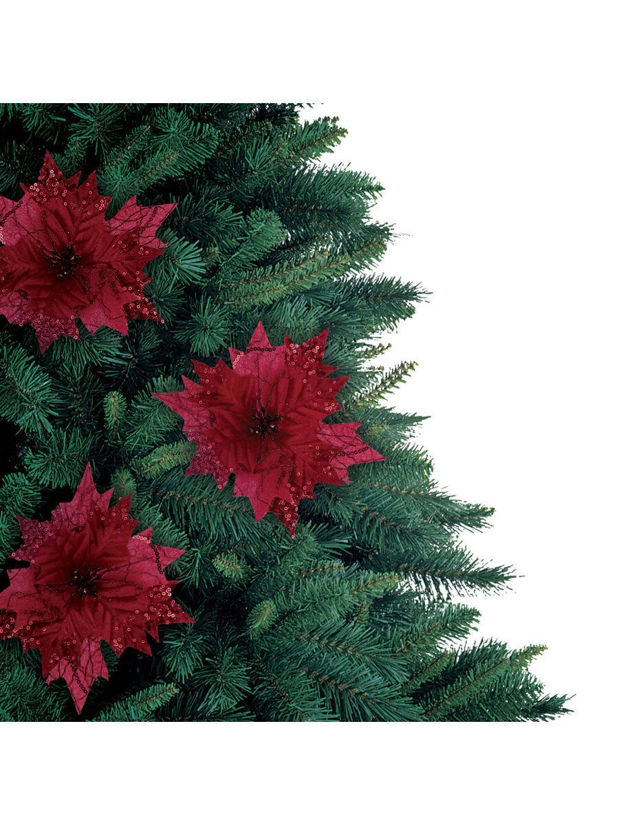 Елочные игрушки Золотая сказка Цветок набор 3 штуки - фото 13