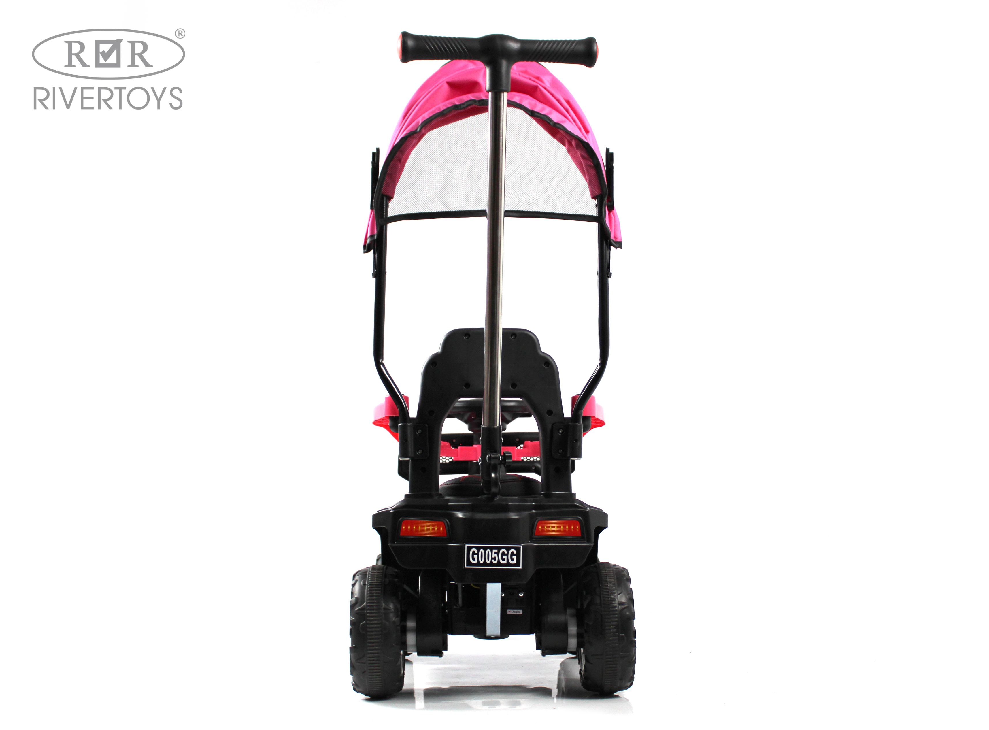 Электромобиль RIVERTOYS G005GG-PINK С пультом ДУ - фото 23