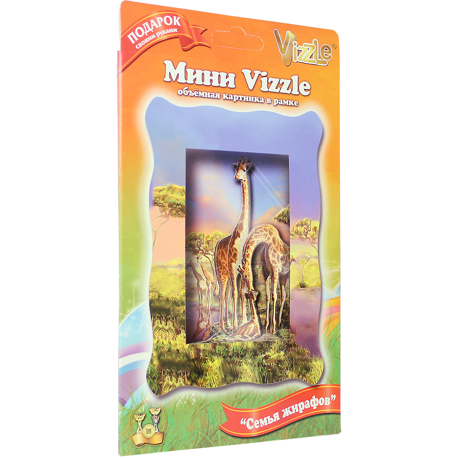 Объемная картина VIZZLE Семья жирафов - фото 4