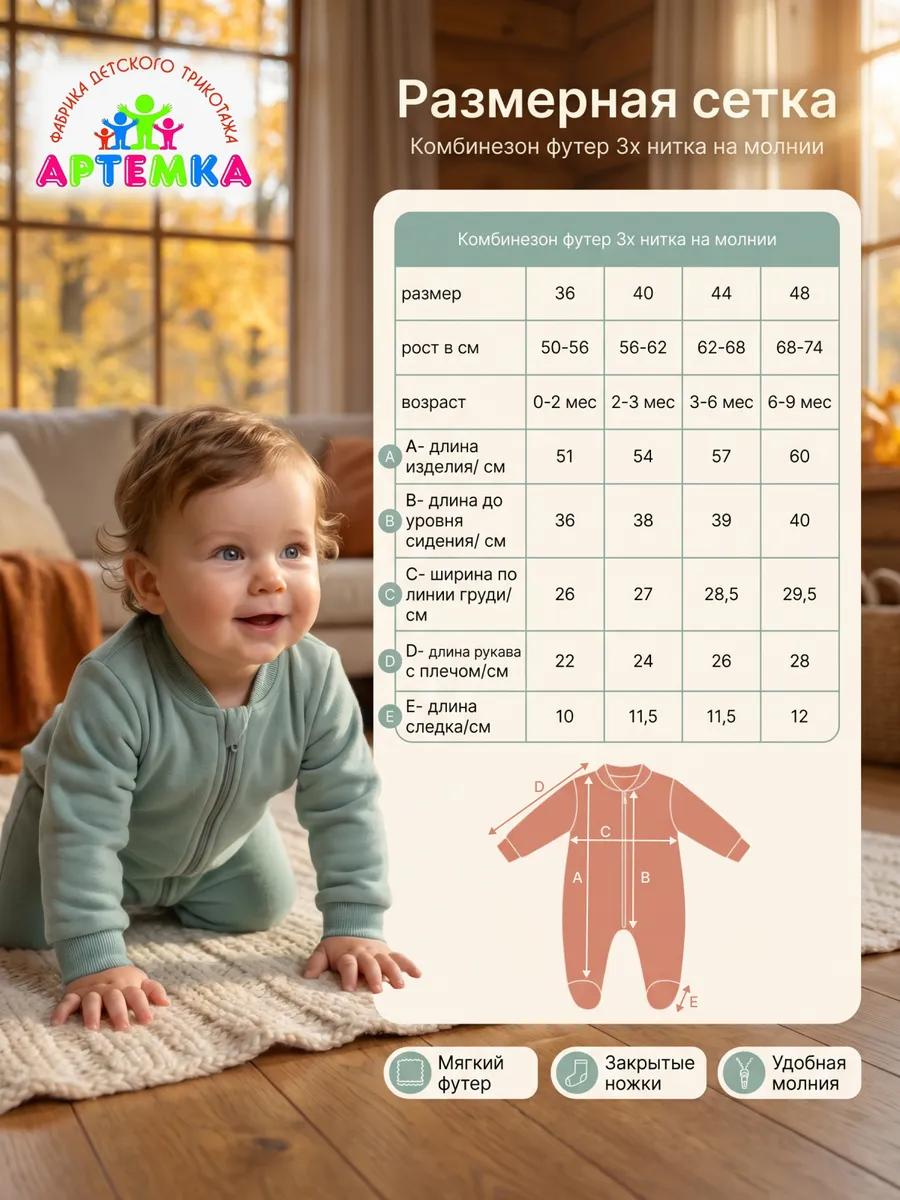 Комбинезон АРТЕМКА КЗ-23/Мишутка-2(серый) - фото 6