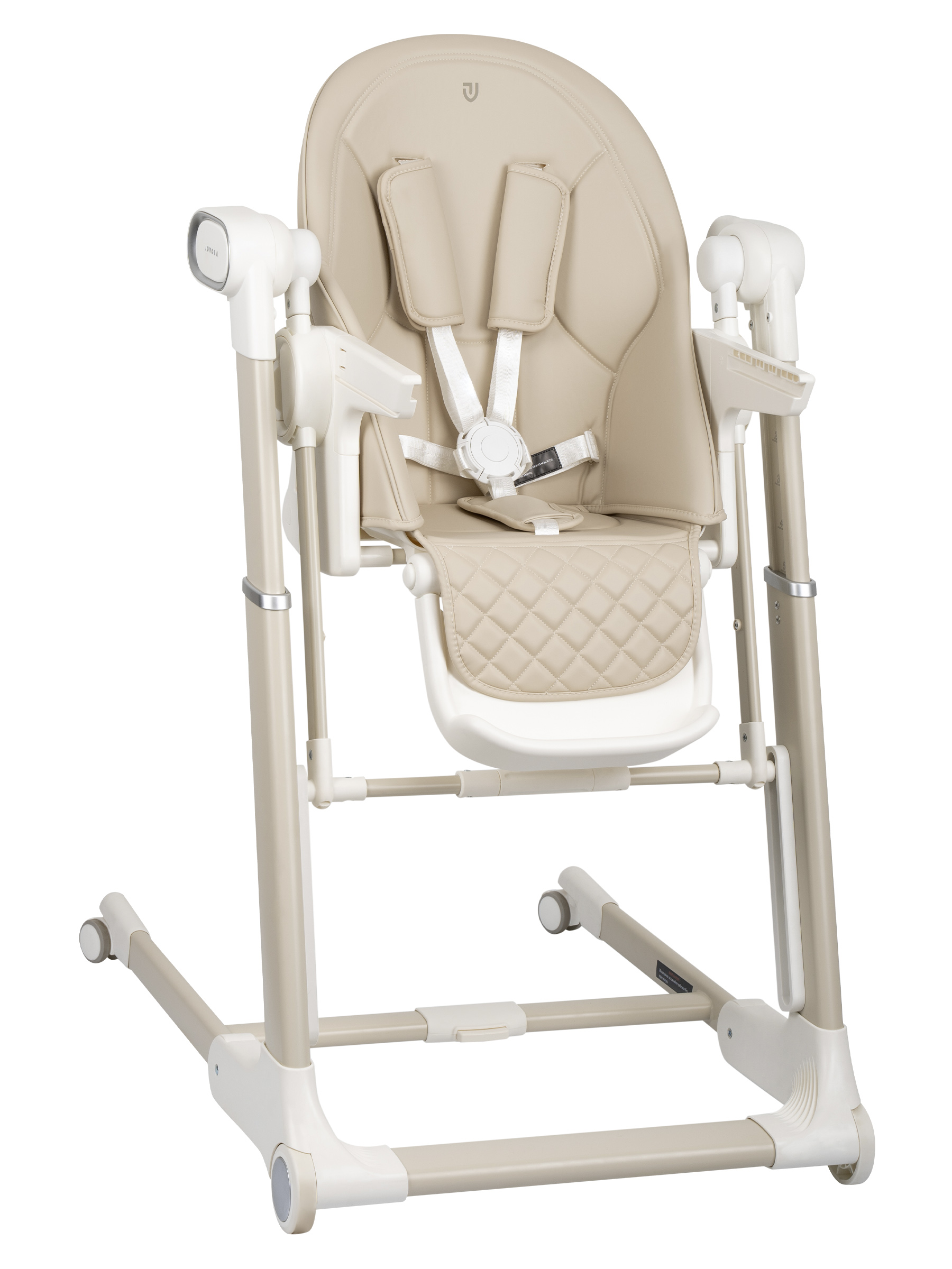 Стульчик для кормления JOVOLA Loki с функцией электрокачели бежевый - фото 4