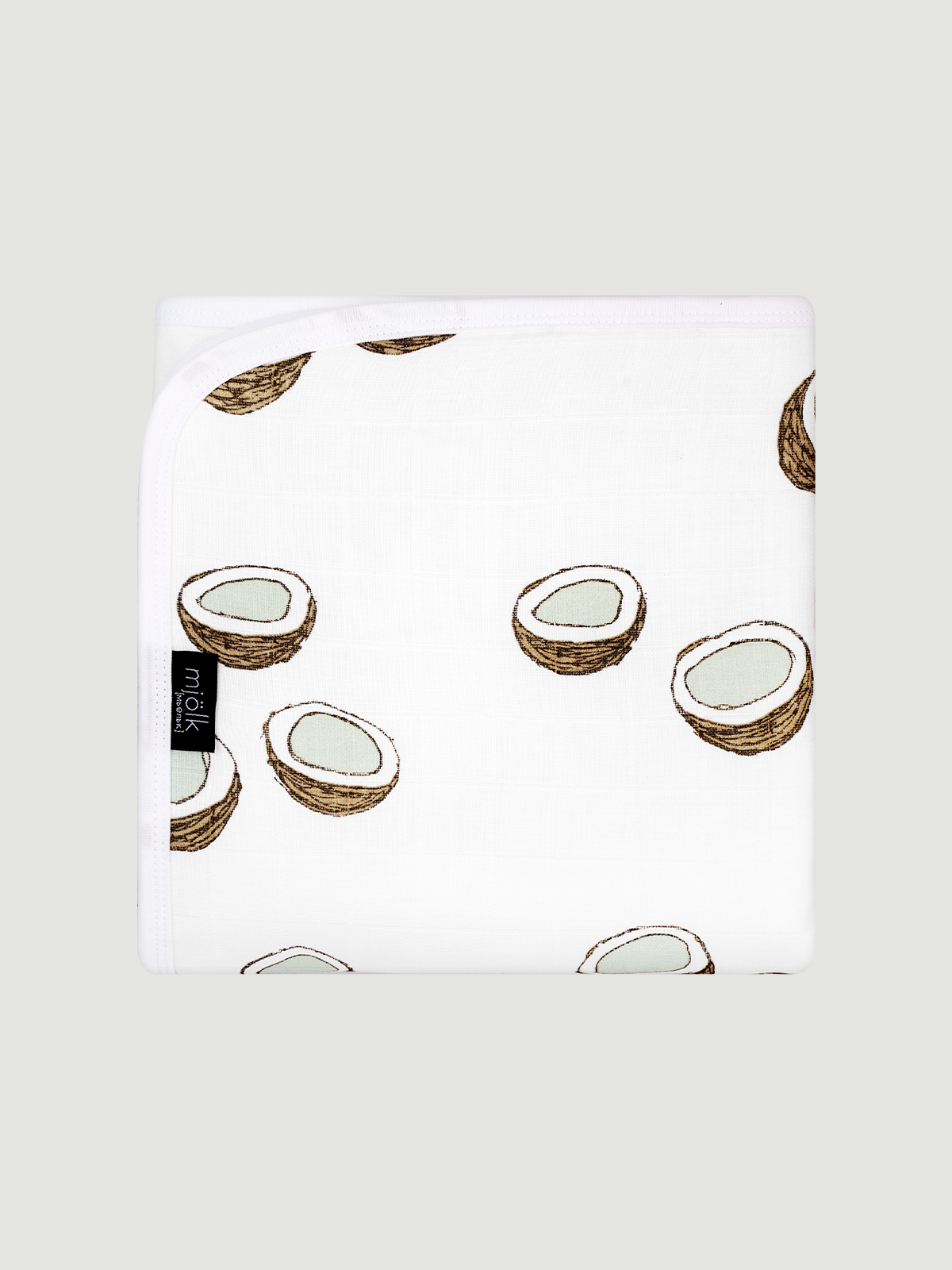 Одеяло Mjolk Кокосы 75 x 100 см муслин - фото 1