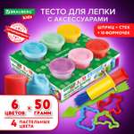 Тесто-пластилин Brauberg 6 цв.