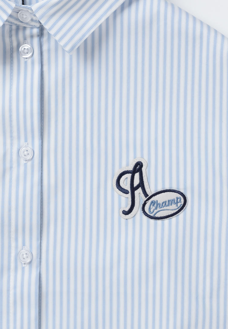 Рубашка artie W25K01RU-1328D/Бело-голубой - фото 2