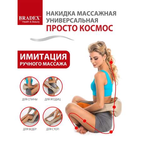 Массажер для шеи и спины Bradex электрический роликовый